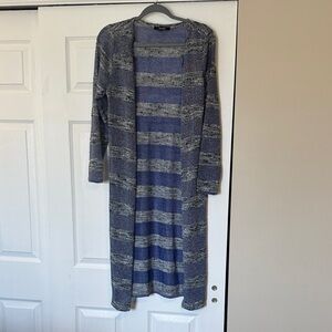 Impulsive Long Striped Cardigan